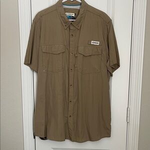 Magellan Outdoors Men's Khaki Casual Shirt